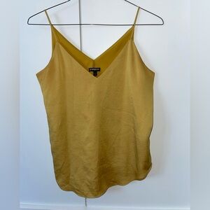 Express Gold Camisole with V-Neck and Spaghetti Straps